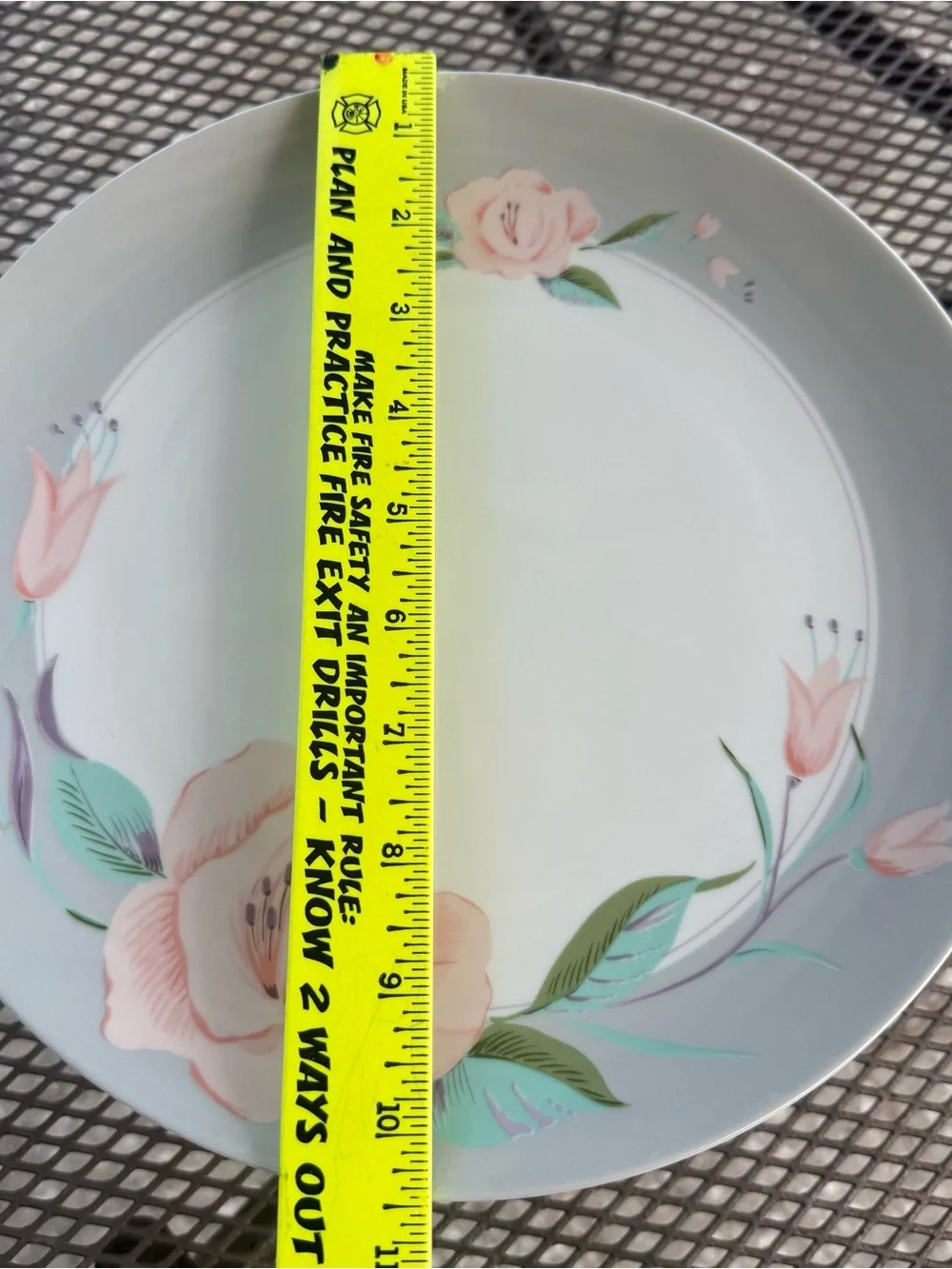 SALTERA China Victorian Rose Cake Plate Stand Knife Original Design Japan 1985